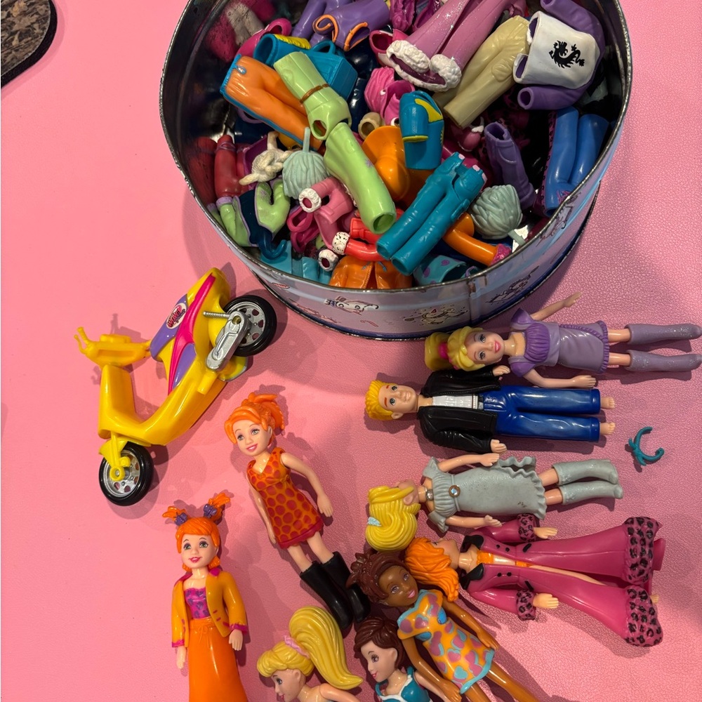 POLLY Polly pocket dolls with clothes - toys